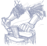 Illustration : route des savoir-faire : Tavaillonneur J.D. Vandelle
